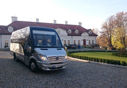 Przejazd uczestników konferencji naszym busem do Pałacu w Żelechowie